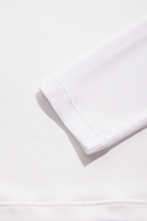 Beyaz Dik Yaka T-Shirt_4