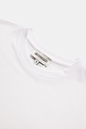 Beyaz Bisiklet Yaka T-Shirt_3