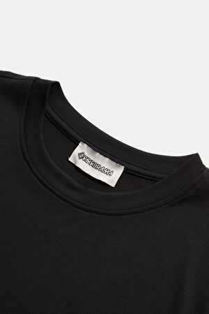 Siyah Bisiklet Yaka T-Shirt_3