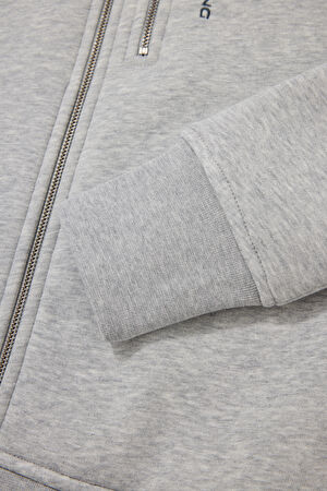 Gri Kapüşonlu Sweatshirt_4