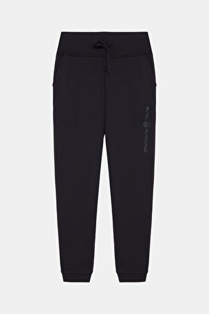 Siyah Dar Paça Spor Pantolon