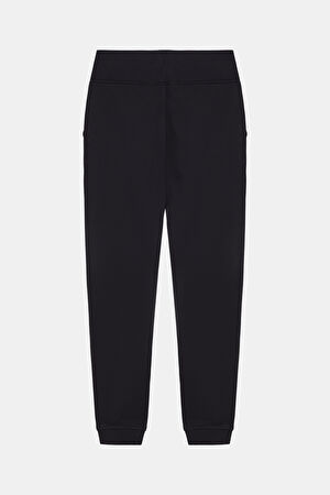 Siyah Dar Paça Spor Pantolon_2