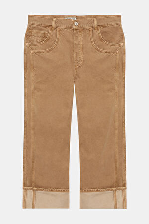 Bej Bol Paça Pantolon