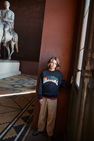 Siyah Kapuşonlu Sweatshirt_5