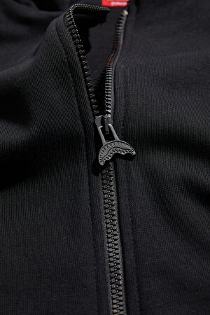 Siyah Relax Kalıp Kapüşonlu Sweatshirt_3