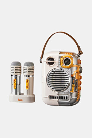 Spark Pro Çift Karaoke Mikrofonlu 80W Bluetooth Hoparlör