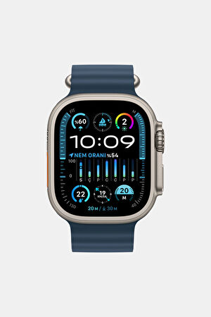 Apple Watch 49 mm Mavi Ocean Kordon