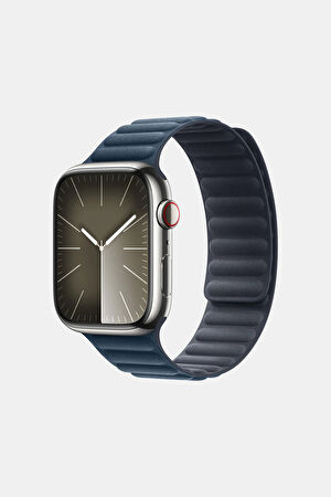 Apple Watch 45 mm Pasifik Mavisi Manyetik Baklalı Model Kordon_2