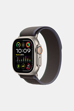Apple Watch 49 mm Mavi/Siyah Trail Loop Kordon