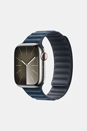 Apple Watch 41 mm Pasifik Mavisi Manyetik Baklalı Model Kordon - S/M