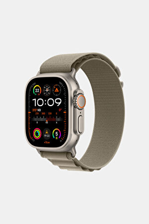 Apple Watch 49 mm Klasik Zeytin Yeşili Alpine Loop Kordon