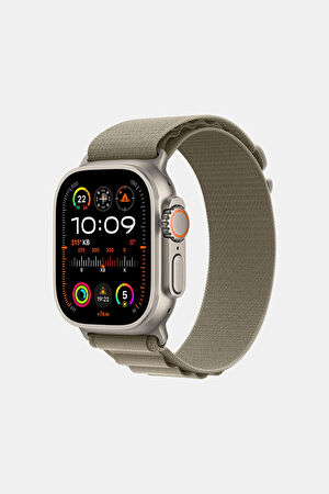 Apple Watch 49 mm Klasik Zeytin Yeşili Alpine Loop Kordon_2