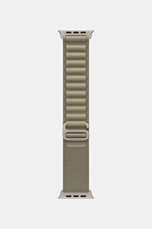 Apple Watch 49 mm Klasik Zeytin Yeşili Alpine Loop Kordon_3
