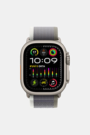 Apple Watch 49 mm Yeşil/Gri Trail Loop Kordon_3