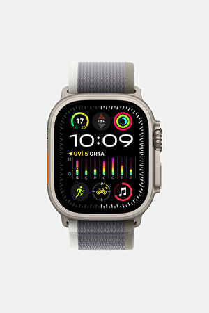 Apple Watch 49 mm Yeşil/Gri Trail Loop Kordon_4