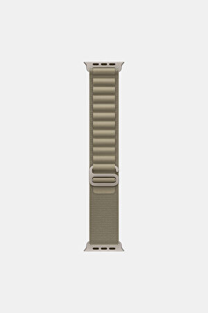Apple Watch 49 mm Klasik Zeytin Yeşili Alpine Loop Kordon - L_2