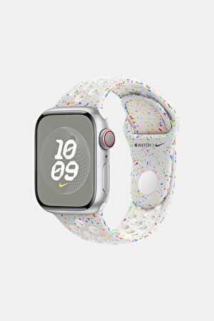 Apple Watch 41 mm Saf Platin Nike Spor Kordon - S/M