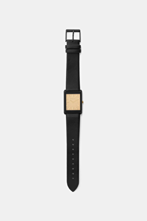 Virgil 1736c Black and Black Leather Band Kol Saati 26 mm_3