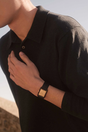 Virgil 1736c Black and Black Leather Band Kol Saati 26 mm_6