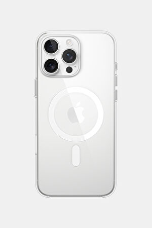 iPhone 16 Pro Max Clear Case MagSafe Özellikli Şeffaf Telefon Kılıfı