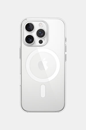 iPhone 16 Pro Clear Case MagSafe Özellikli Şeffaf Telefon Kılıfı