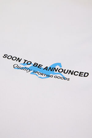 Equus Olimpica Relax Kalıp Beyaz Bisiklet Yaka Baskılı T-Shirt_3