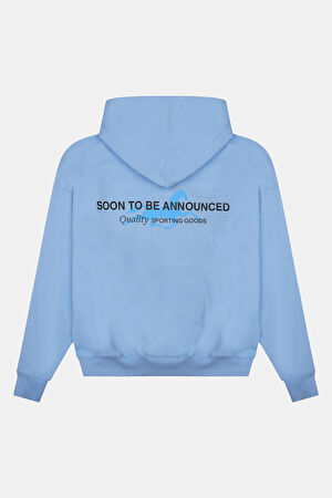 Equus Olimpica Açık Mavi Relax Kalıp Kapüşonlu Sweatshirt_2