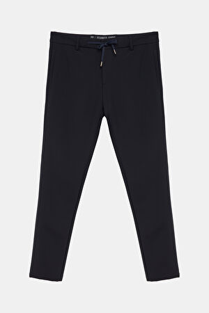 Lacivert Boru Paça Pantolon