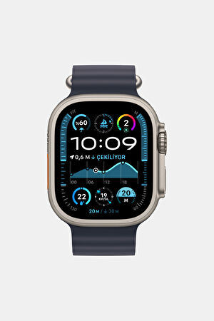 Apple Watch 49mm Lacivert Ocean Naturel Spor Kordon