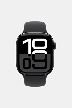 Watch Series 10 GPS + Cellular 42mm Jet Siyah Alüminyum Kasa Siyah Spor Kordon - S/M