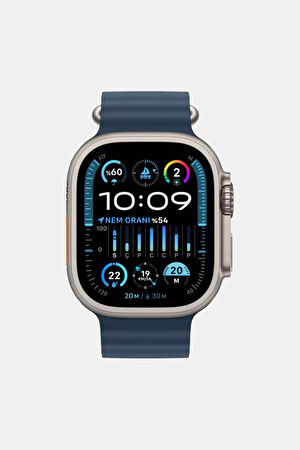 Watch Ultra 2 GPS + Cellular 49mm Titanyum Kasa Mavi Ocean Kordon