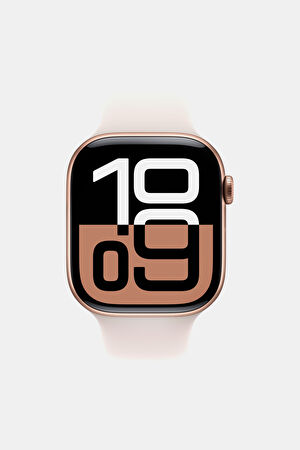 Watch Series 10 GPS + Cellular 42mm Rose Gold Alüminyum Kasa Light Blush Spor Kordon - S/M