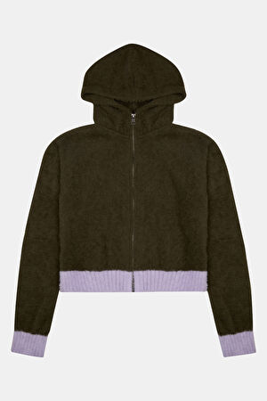 Koyu Yeşil Relax Kalıp Sweatshirt