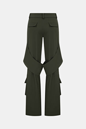 Nevis Haki Bol Paça Pantolon_2