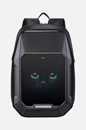 Pixoo Cyberbag Siyah Piksel Led Ekranlı Sırt Çantası