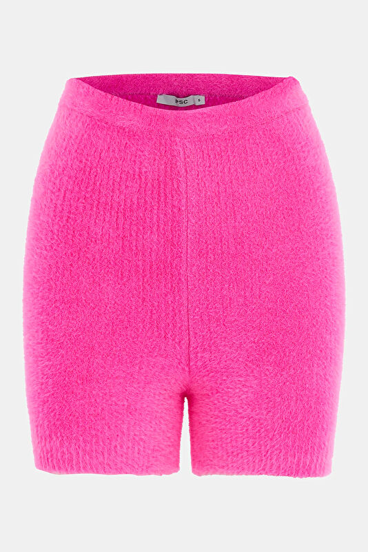 Pink Knitted Women's Shorts
