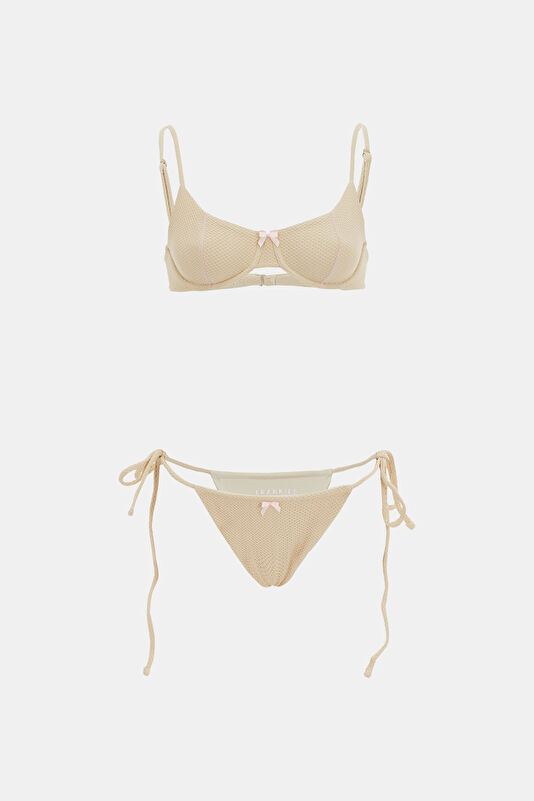 Bej Askılı Bikini