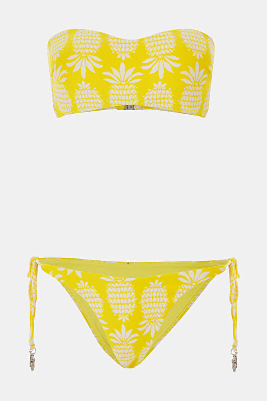 Sarı Desenli Bikini
