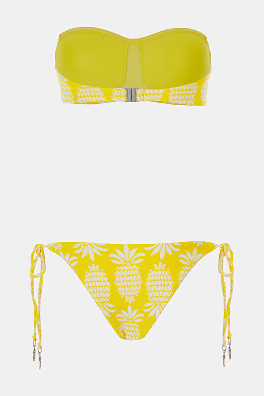 Sarı Desenli Bikini 2