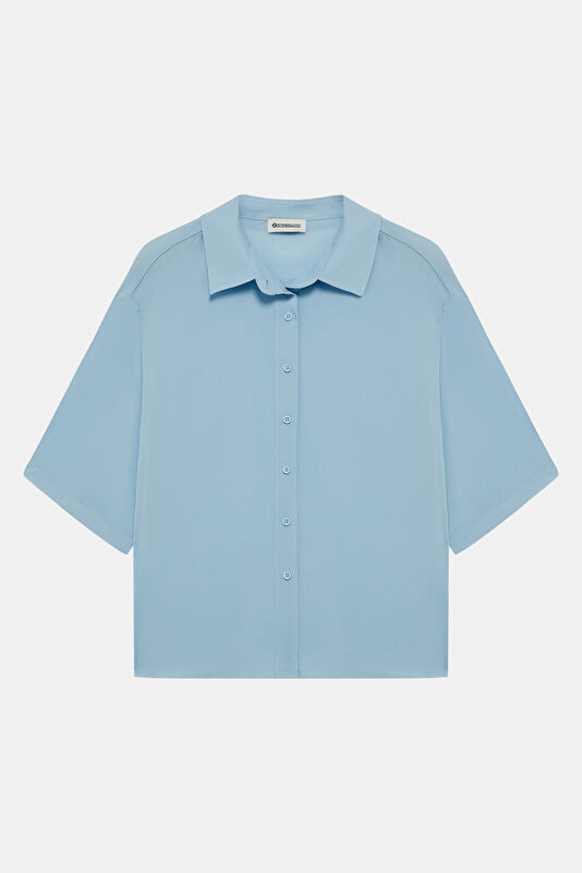 Relax Fit Blue Women's Shirt