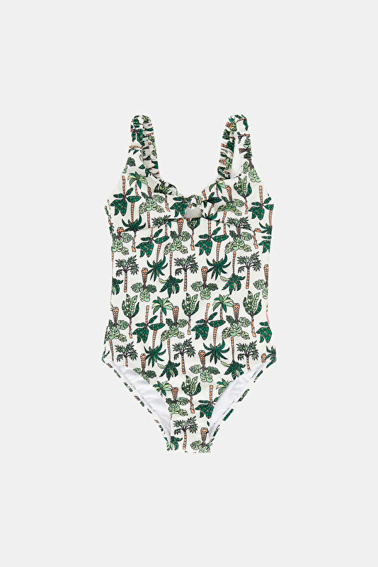 Multicolor Design Filled Swimsuit