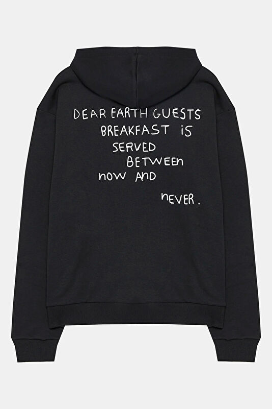 Men's Black Hooded Sweatshirt 2
