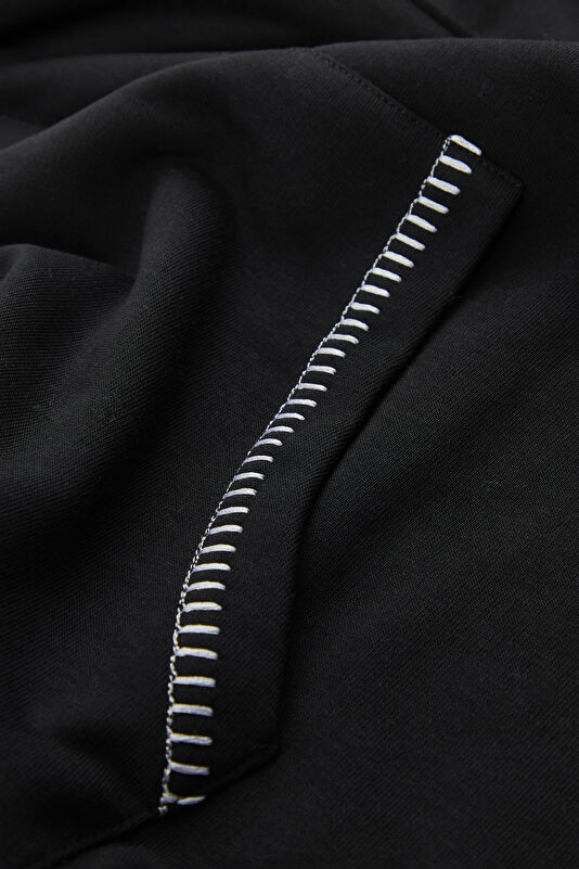 Men's Black Hooded Sweatshirt 3