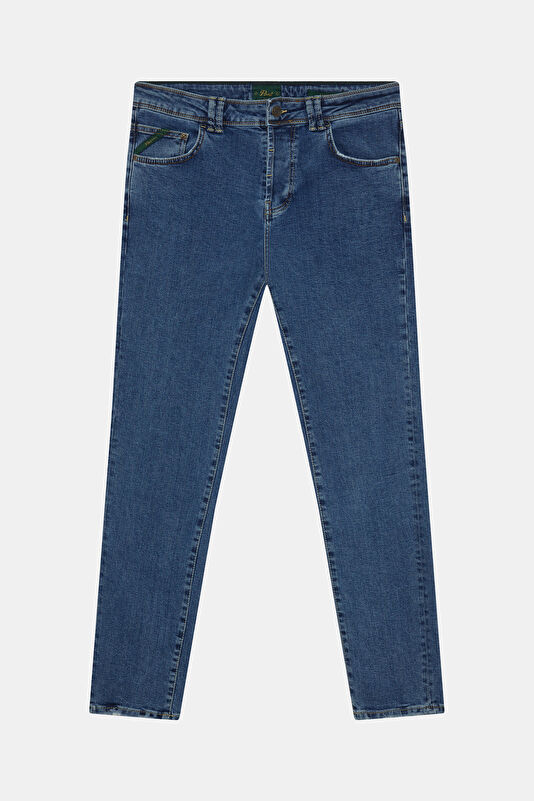 Relax Fit Indigo Straight Leg Men's Jeans