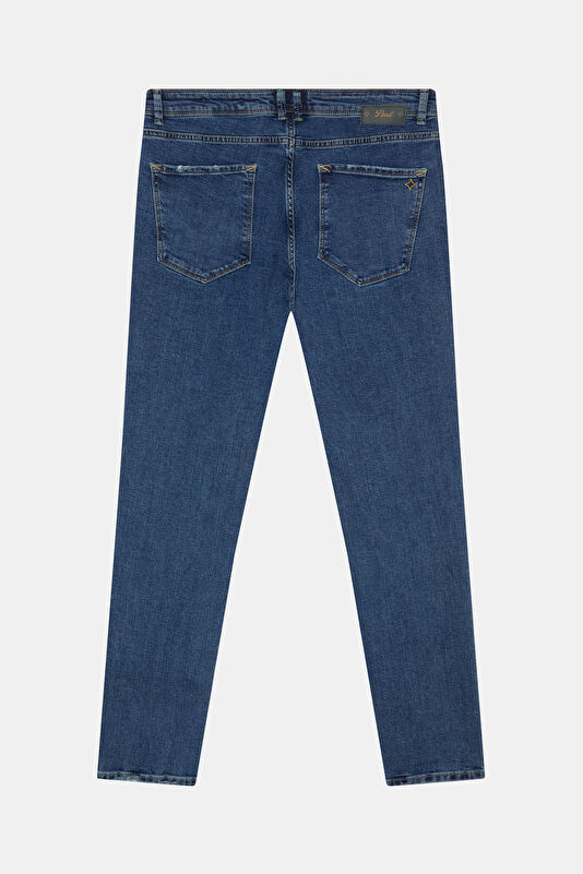 Relax Fit Indigo Straight Leg Men's Jeans 2