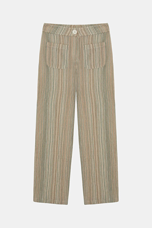 Colorful Wide-Leg Women's Trousers