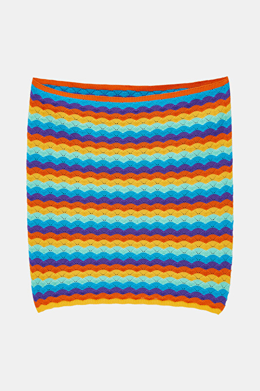 Colorful Striped Pattern Women's Blouse