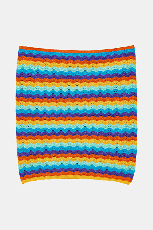 Colorful Striped Pattern Women's Blouse 2