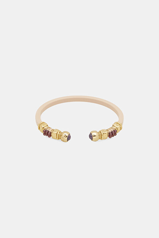 Maroon Gold-plated Bracelet