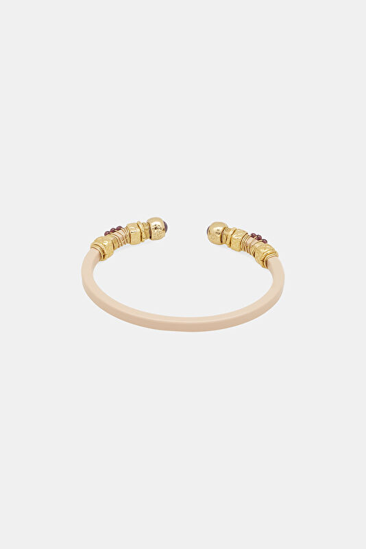 Maroon Gold-plated Bracelet 2